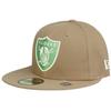 Casquette ajustée new era 59fifty - las vegas raiders - blanc et brun - 100% polyester