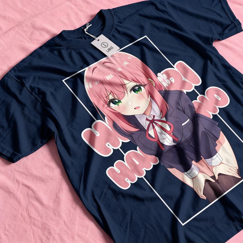 Unisex t-shirt with Hakari Hanazono print, with graphics on the front, short sleeve, casual merch anime.