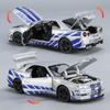 ABBX1 1:32 GTR R34 SKYLINE Fast Alloy Simulation Car Model Diecasts & Toy Vehicles And Furious Cars Decoration Toys For Children Boy
