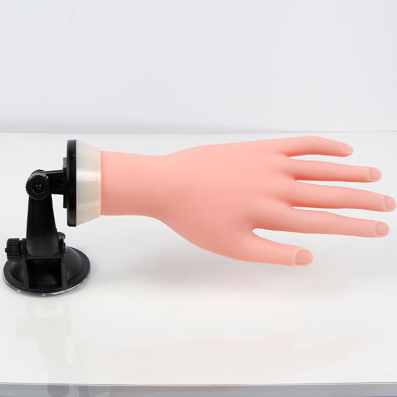 Bendable Nail Art Practice Hand with Adjustable Fingers