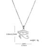 Egyptian Gods Power Eye Necklace Eye Of Horus 316L Stainless Steel Clavicle Chain Necklace For Woman Sweater Chain