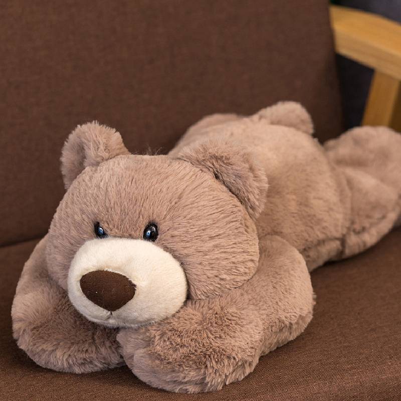 

Lying Bear Plush Toy Soft Doll Pillow Soft Pp Cotton Creative Cute Gifting 30cm/11.81in
