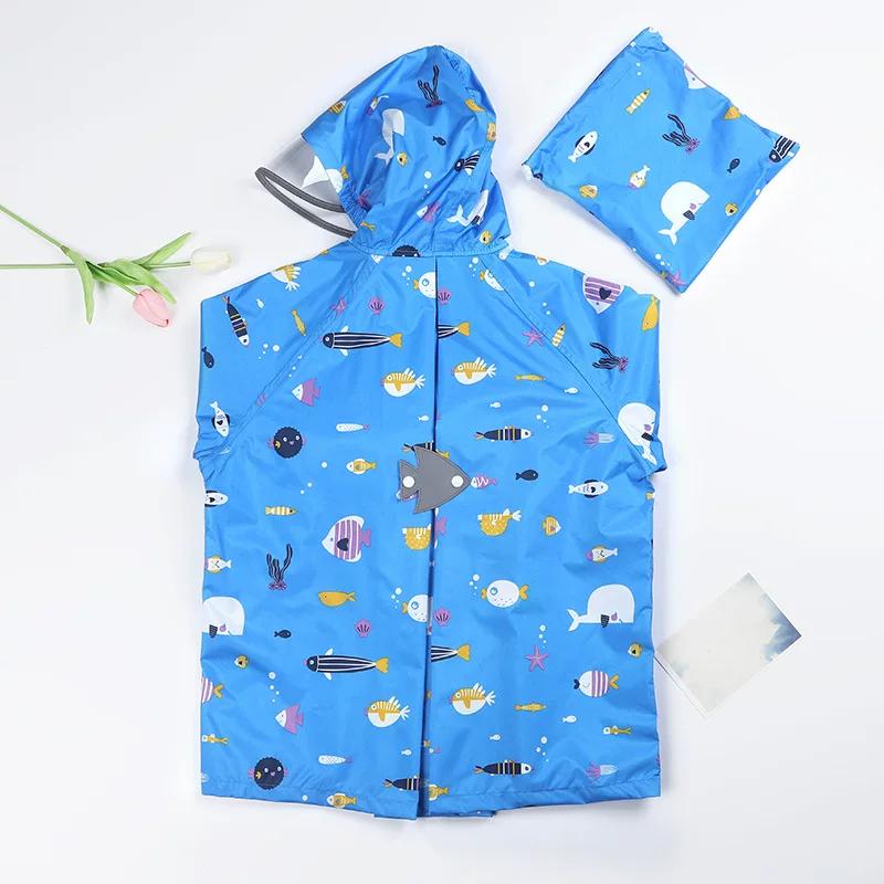 New 2024 Cartoon Thin Quick-Dry Breathable Children's Raincoat for Boys and Girls, Waterproof Poncho for Kindergarten and Elementary School Students