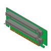 Scheda Riser PCI-Express 16x 10Gtek, Scheda Adattatore Riser a 2 Slot Angolo a L 270 Gradi, Scheda 2U per Server E5 a Due Vie