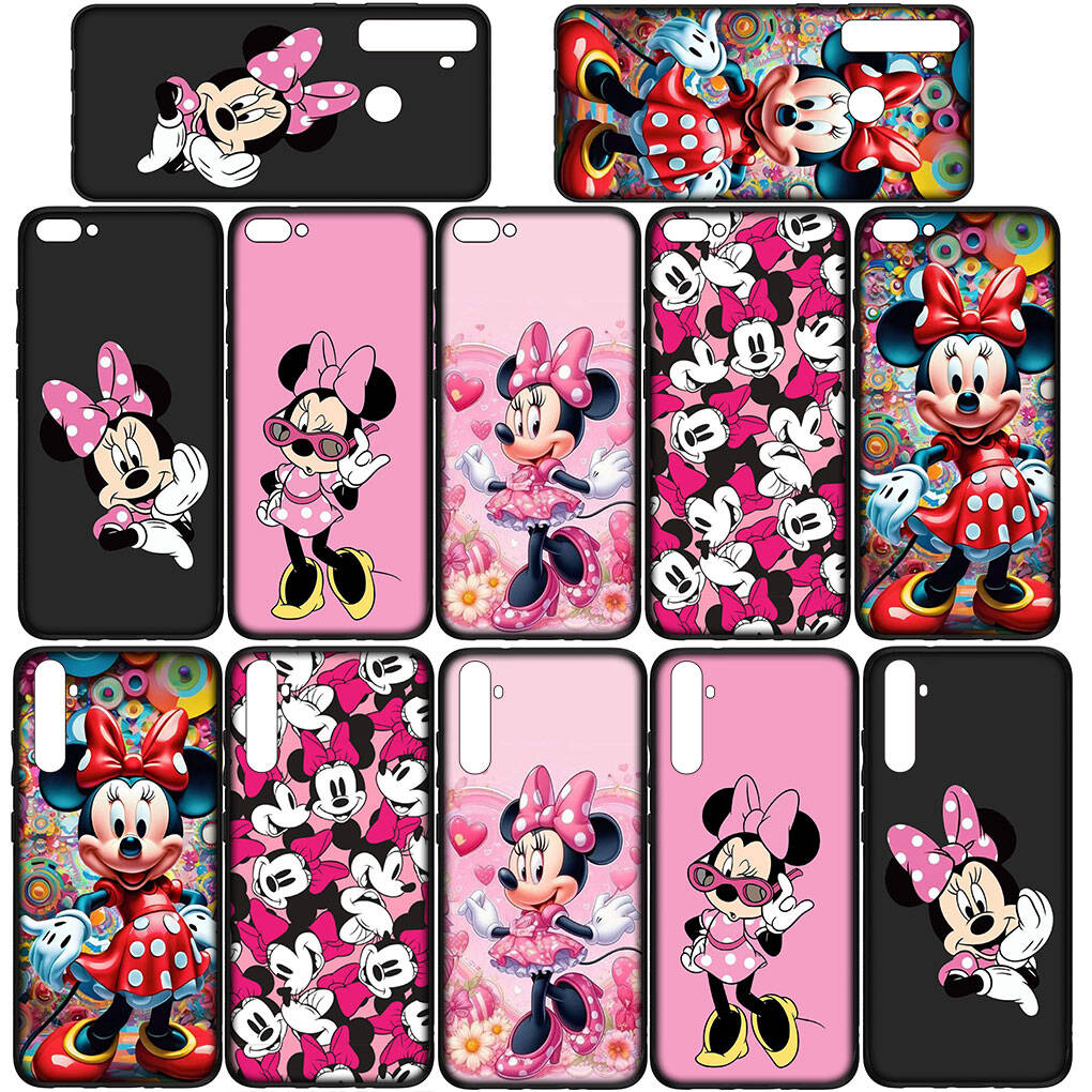 Phone Case for iPhone 17 16 15 Plus XR Huawei P30 P20 Lite Redmi Note 14 12 11 13 Pro Max OPPO A60 A80 A40 A18 A38 A54 A16 Minnie Comics Mouse Cover