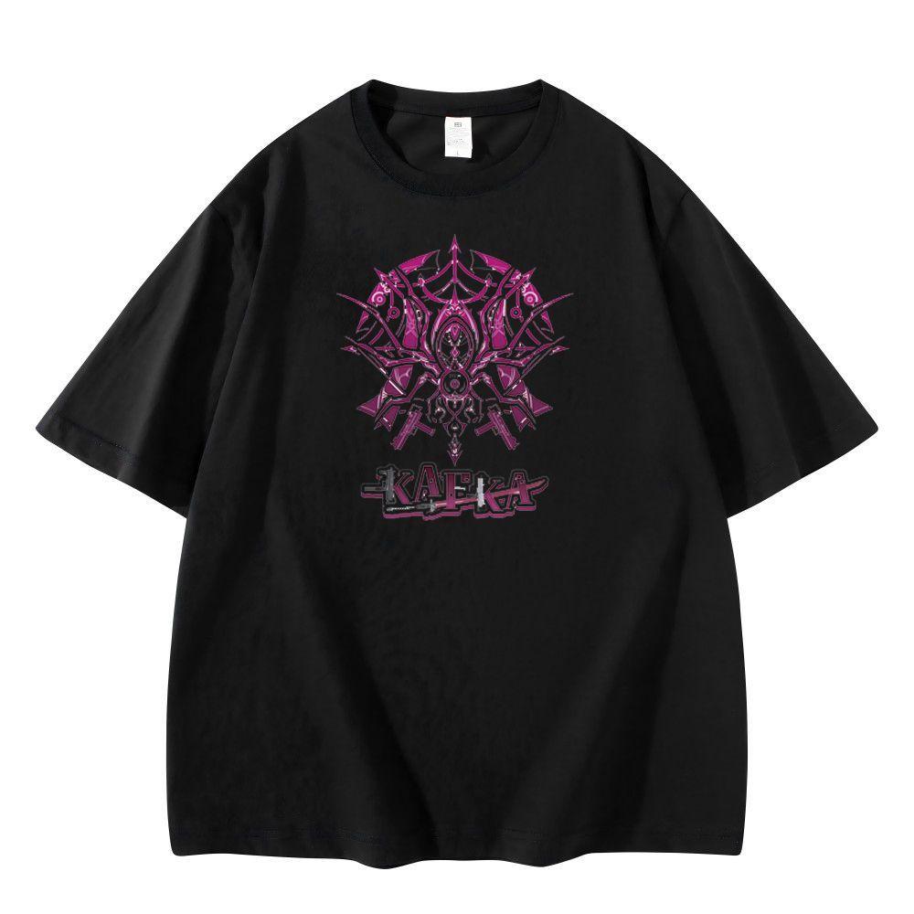 New Anime Honkai Star Rail Firefly Cosplay Printed Short Sleeve TShirt Casual Tee Fashion Vintage Shirts Versatile In Summer