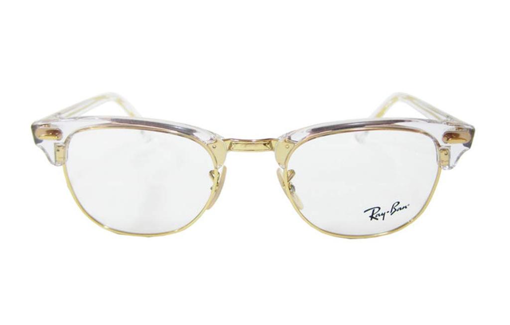 Photochromic Eyeglasses Set HOYA Photochromic Suntech 49 Size CLUBMASTER Eyeglasses Frame Color-Changing BrownRay-Ban RB5154-5762-49 RX5154-5762-49