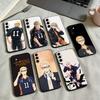 Haikyuu-u Tsukishima Phone Case Black Silicone Soft For Samsung Galaxy A73,A72,A71,A70,A53,A52,A51