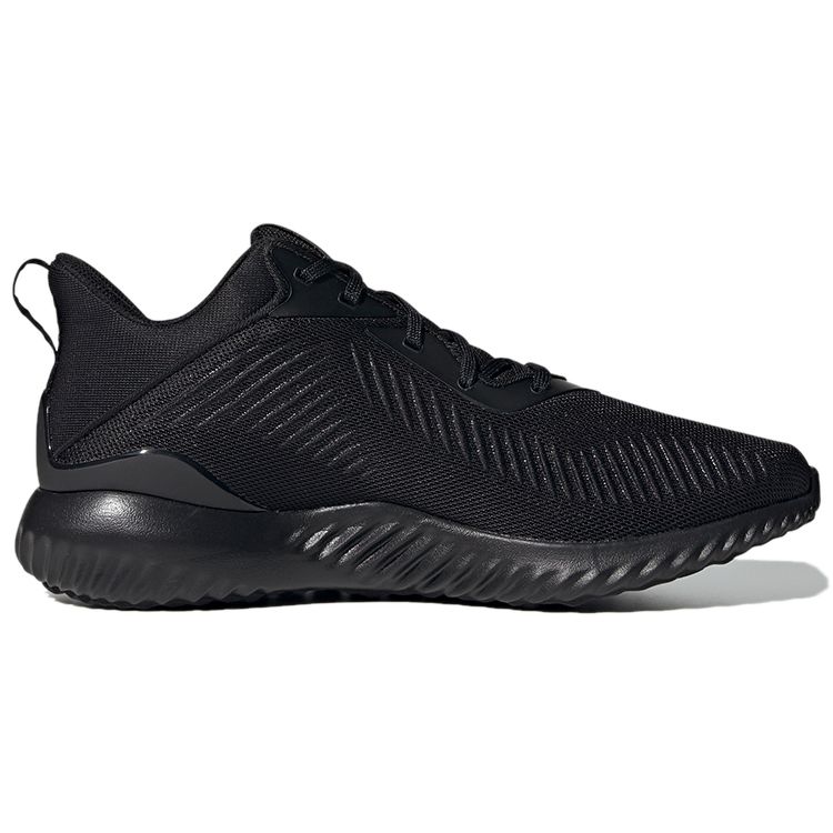 Adidas Alphabounce Daily Versatile Fabric Shock Absorption Non-Slip Durable Breathable Low-Top Running Shoes Unisex Running Shoes Black GY5403