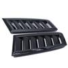 1 Pair Glossy Black Car Front Bonnet Vent Hood Air Flow Intake Decorative Cover