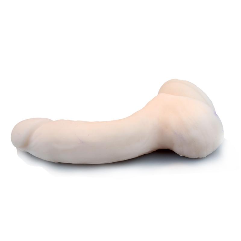 Superweicher Dildo mit Saugnapf, weibliches Masturbationsspielzeug, Penis-Hautgefühl, realistischer Schwanz, weiches Material für Oralsex, weiblich