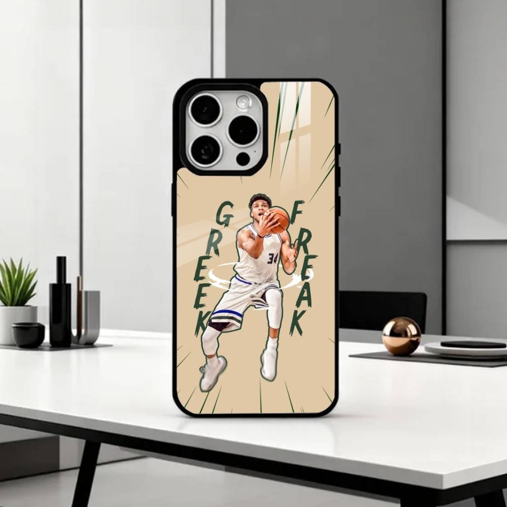 Giannis Antetokounmpo 34 Phone Case For iPhone17,16,15,14,13,12,11 Plus,Pro Max Magnetic For Magsafe Wireless Charging