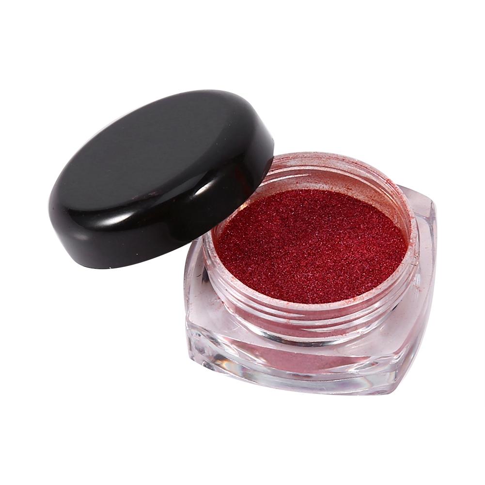8g/Bottle Nail Art Glitter Magic Mirror Powder Chrome Shimmering Dust With Brush 12 Colors