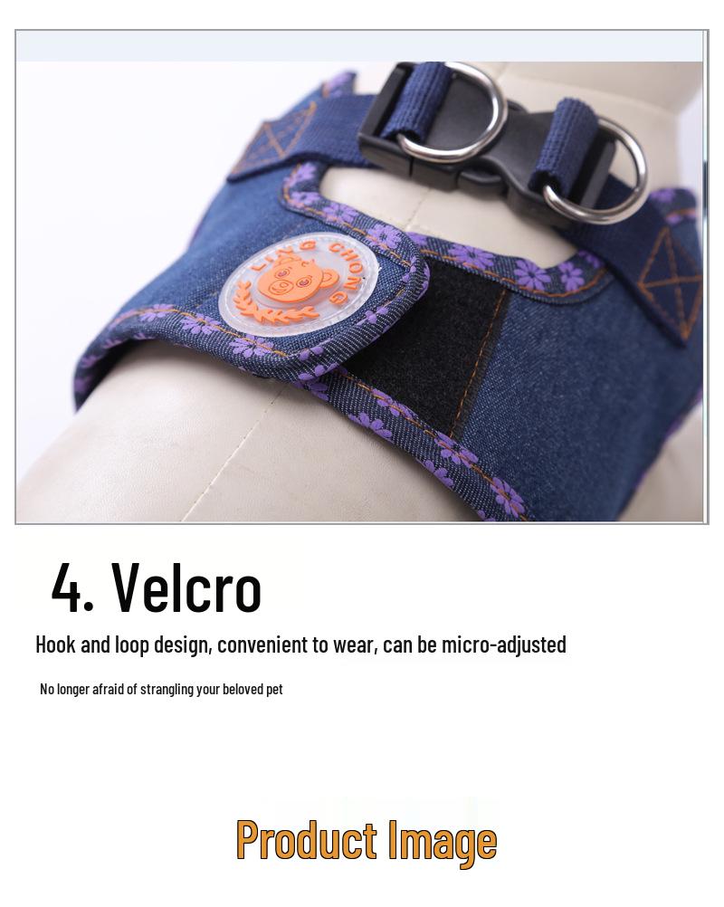 Dog Print Protective Harness Vest