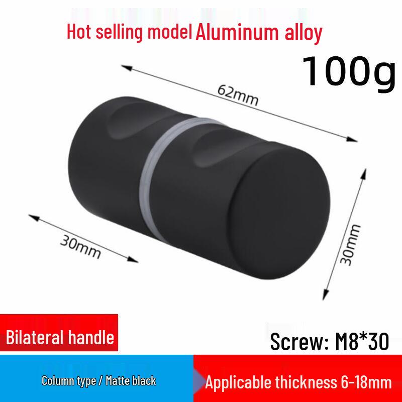 In-Stock Aluminum Alloy Single Hole Small Handle for Bathroom Glass and Sliding Doors