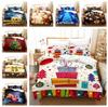3D Christmas Bedding Set Refreshing New Year Decoration Duvet Cover 2/3 Pieces DE135 * 200 Single/Double Deluxe Home Decoration Holiday Gift