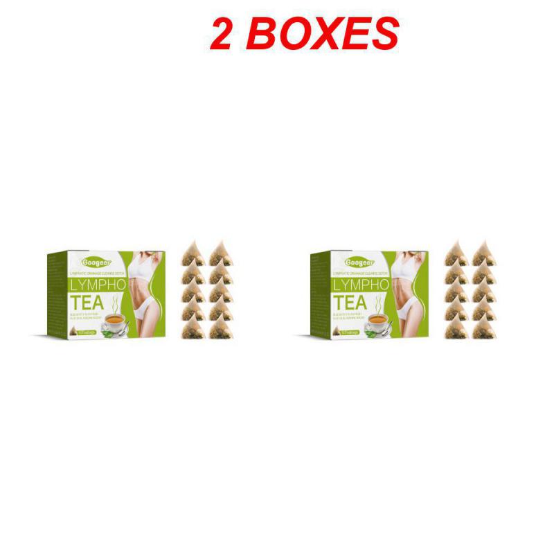 60PCS Googeer Lymphatic Tea Bag Slimming Firming Slim Legs Shaping Lymphatic Cleansing Care Remove Big Belly Slimming Tea