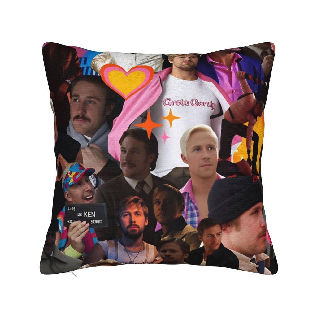 Ryan Gosling Collage Pillowcases Cute Funny Pillow Case For Office Car Home Decor Soft Pillow Cover