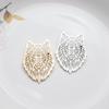 Animal Wolf Head Brooch For Men Women Stainless Steel Punk Lapel Pins Suit Collar Badges On Backpack Jewelry