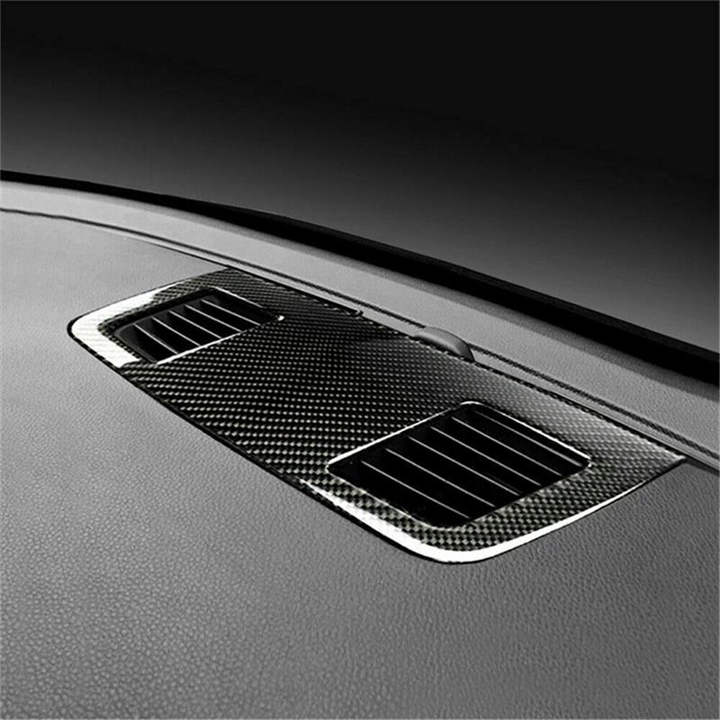 For BMW E90 E92 E93 3 Series 2005-2012 Carbon Fiber Style Center Console Air Vent Outlet Cover Trim Car Interior Accessories