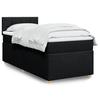 VidaXL Slatted Bed Base and Mattress Black 80x200 Cm Fabric 3286509