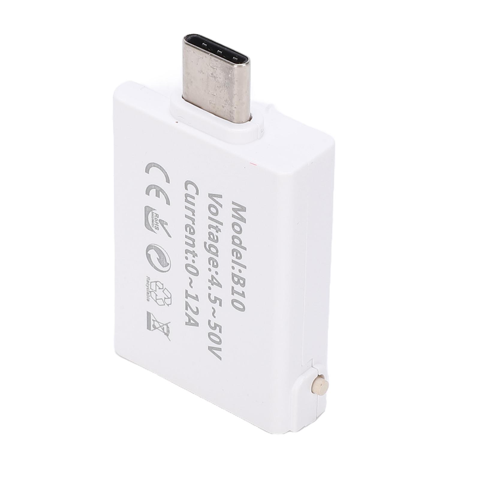 

USB C Power Meter Multi Protocol Fast Charge Tester with Color Screen and Max Data Recording for Chargers Phones Laptops Type 2