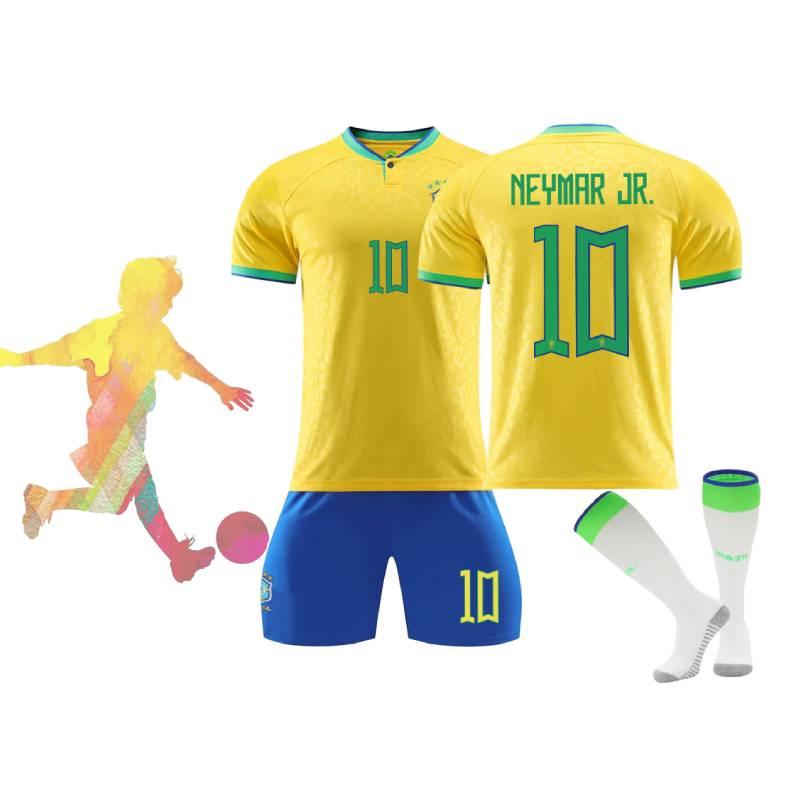 High-quality 2223 Brazil Football Uniform Set For Adults And Kids Outdoor Fitness And Sports