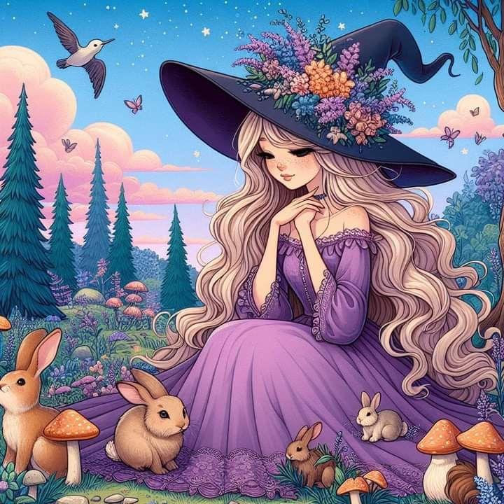 Cartoon Junge Hexe 5D Diamantmalerei Kits Anime Süßes Magisches Mädchen Handgemacht DIY Bohrer Mosaik Stickerei Kreuz