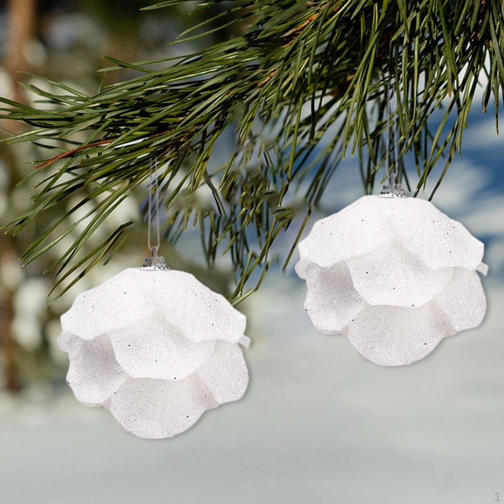 2 Pieces/3 Pieces Ball Decor Door Gadgets Wreath Pendants Foam Tree Hanging Balls for Party Wedding