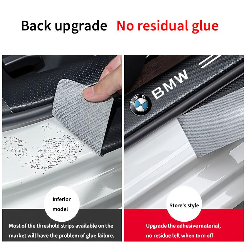 Carbon Fiber Protective Stickers for Car Door Sill Side Anti Step Bumpers For BMW M6 M5 M3 X1 X3 X5 E38 E39 E46 E53 E60 E61