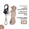 Regolatore Auto-bloccante per Corda in Lega di Alluminio 2-10mm Tenditore Telo Tenda Strumento da Esterno