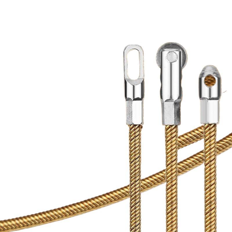 Elektriker Drahtzieher: Stahlfeder-Einziehband für verdeckte Glasfaserkabel mit Flachkopf