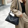 Leather Single-shoulder Pillow Bag for Commuting - Soft Leather High-end Handbag for Women with A Slouching Strap Design