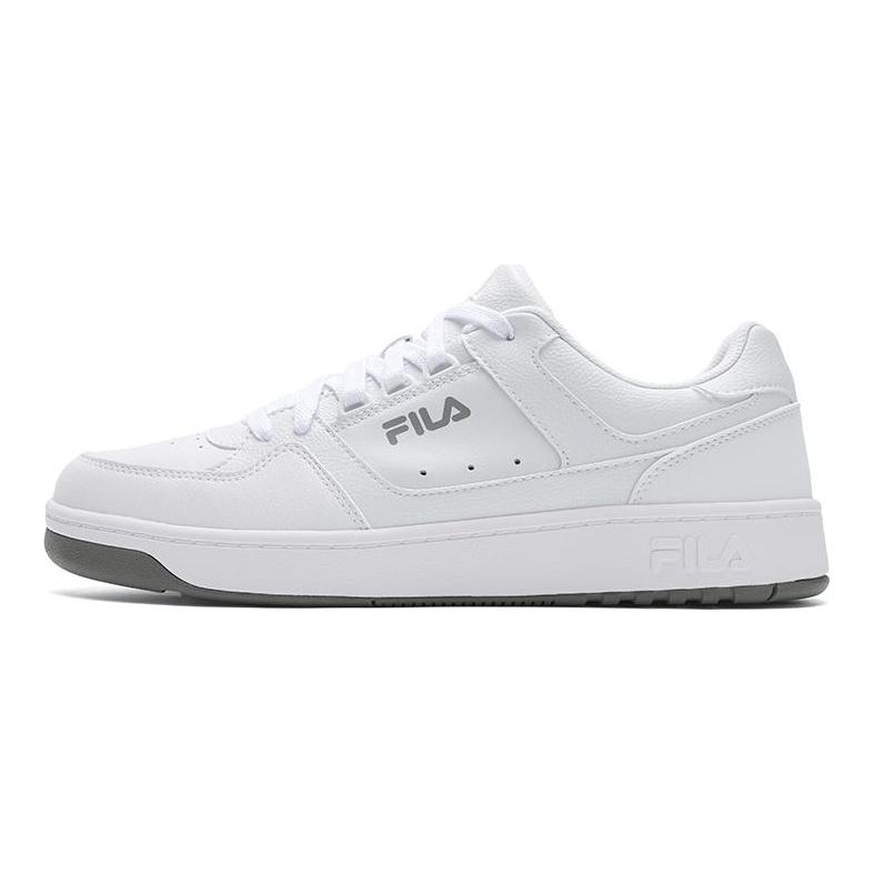Fila TARGA 1+ Round Shield Shoes Breathable And Lightweight Low Top Tennis Shoes Men's Standard White A12M531005FCD