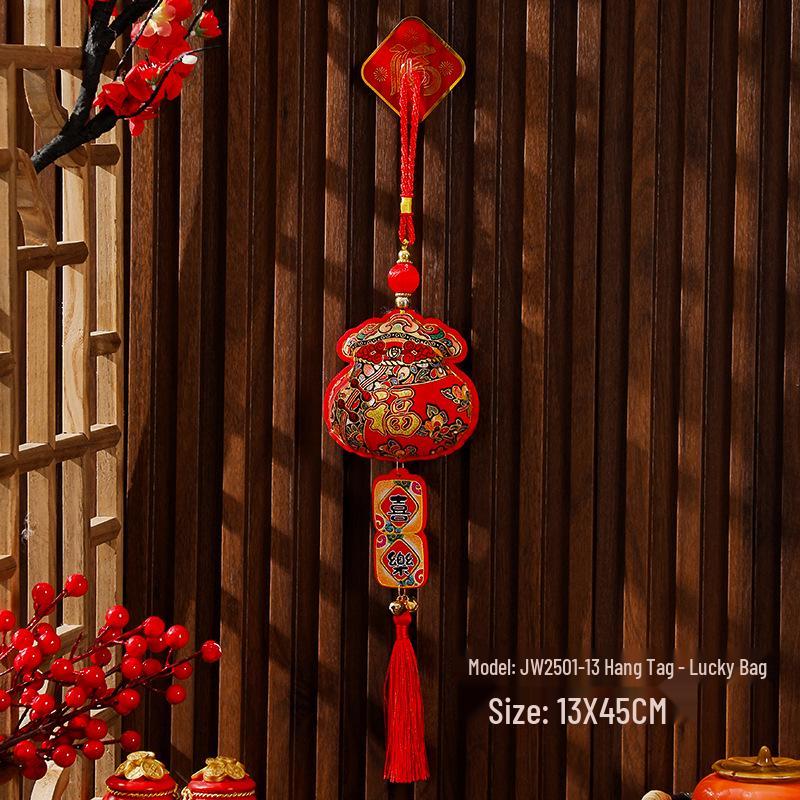 2026 Jahr des Pferdes Fu Plakette Festliche Anhänger für den Innenbereich zur Dekoration von Eingangsbereich und Wohnzimmer