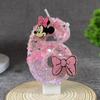 Number 0 Birthday Candle with Decorative Character Topper for Cake Decoration Suitable for Children's Parties and Baking Accessories