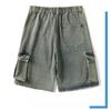 Herren Shorts Jeansshorts Vintage Lockerer Schnitt Cargo Gewaschen High Street Frühling Sommer Große Größen
