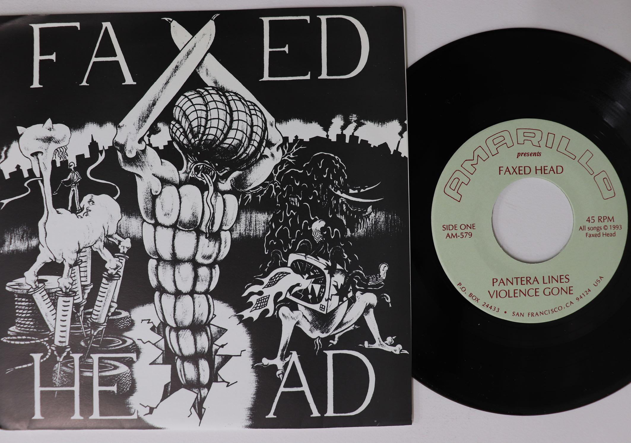 

7inch Record FAXED HEAD Necrogenometry EP AM579 AMARILLO 1993 US Metal Used