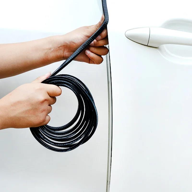 Car Door Edge Scratch Protector with Steel Disc Bumper Trim Edge Scratch Protector Strip Sealing Guard Styling Protector Decor Interior Mirrors 6