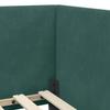 Corner Bed Frame with Headboard Dark Green 90 Cm X 200 Cm Velvet