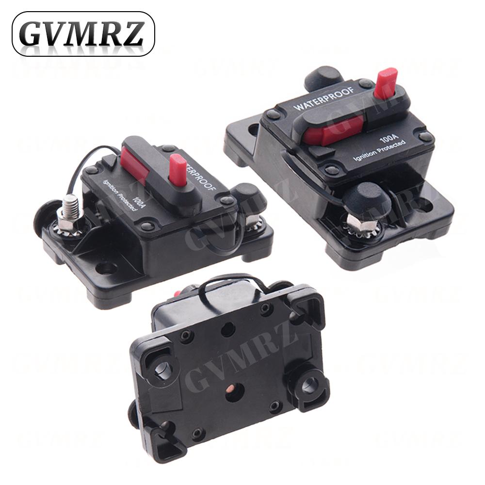 150A 200A 250A 300A Circuit Breaker Fuse Reset 30A 40A 50A 60A 70A 80A 100A 120A AMP Waterproof Boat Car Circuit Breaker transparent lid