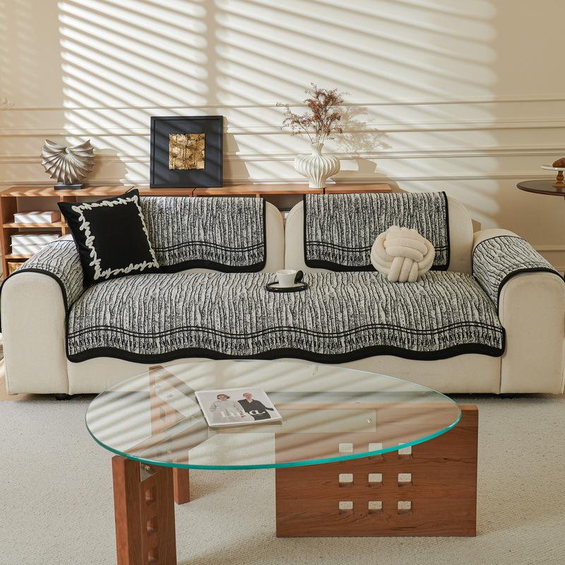 Chenier Special-Shaped Sofa Cushion  New Four-Season Universal Straight Row Three-Person Sofa Seat Cushion Non-Slip Cover Cloth Towel