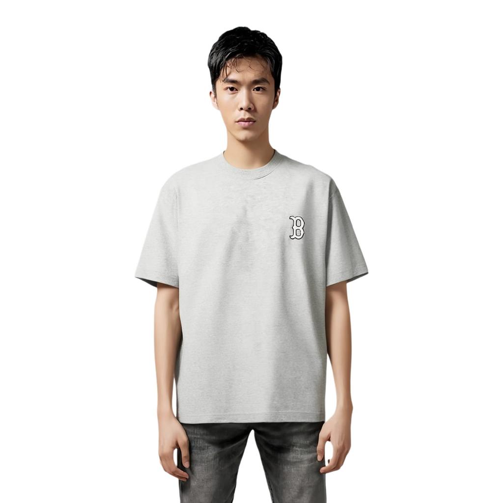 MLB SS24 T Shirt Unisex Light Gray 3ATSM0343-43MGS