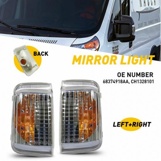 Left &Right Side Mirror Signal Turn Indicator Light For 1500 Promaster 2500 3500