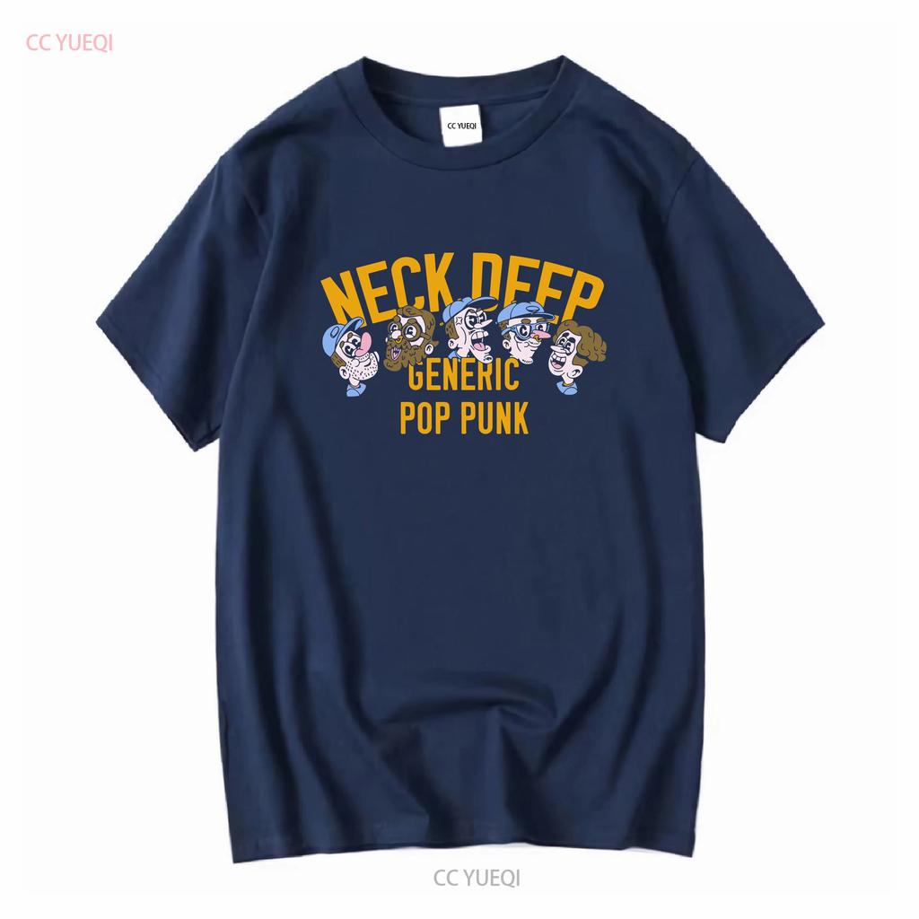 Neck Deep Band Pop Punk Schwarzes T-Shirt UNISEX Alle Größen S bis XL TAModel Vintage Gewaschen Grafik Leicht Stilvolle Mode