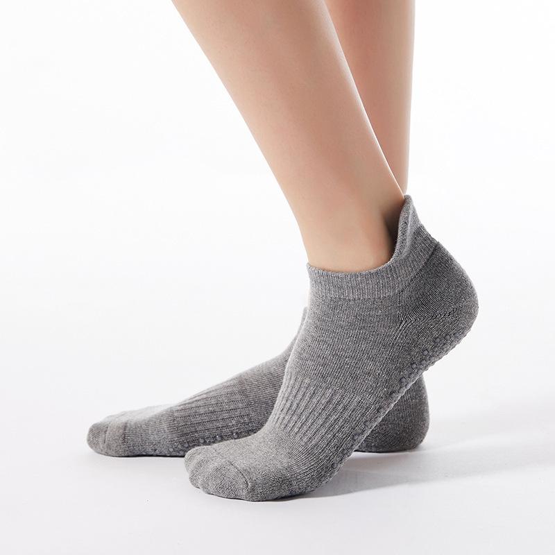 Women Yoga Socks Professional Sport Thick Cushion Non-slip Compression Cotton Ballet Dance Floor Ankle Sock