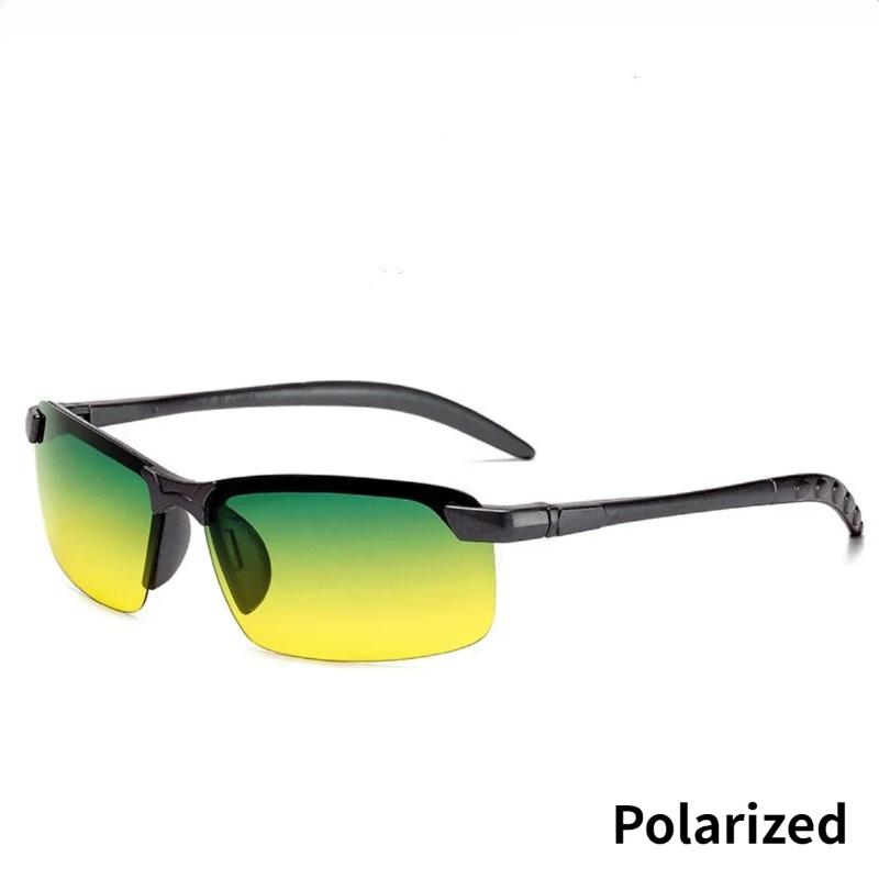 Yellow Night Vision Sun Glasses Polarized UV Protective Sunglasses PC Ultra-light Outdoor Driving Cycling Goggles