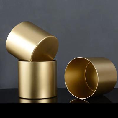 Creative Cylindrical Metal Flower Pot Plant Flowerpot Home Interior Decoration Vase Flower Arrangement Iron Flowerpot Decoration