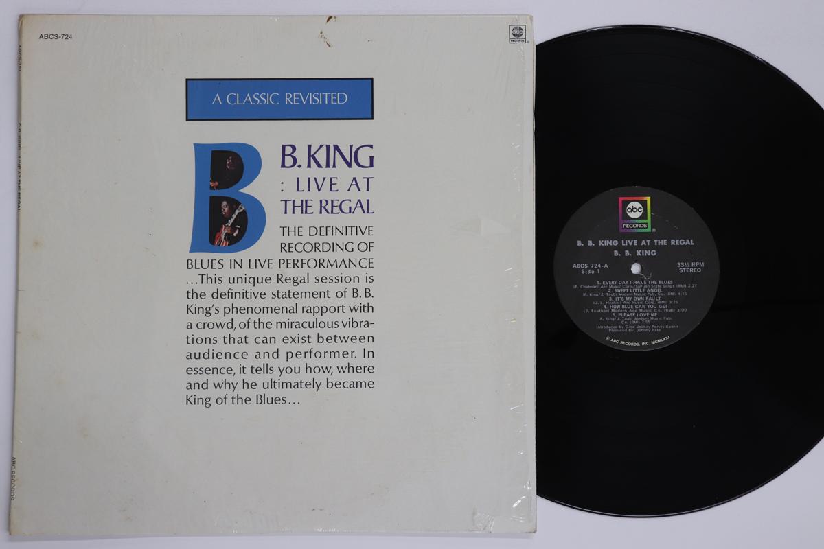 LP Record BB KING Live At The Regal ABCS724 ABC 1971 US Blues Used