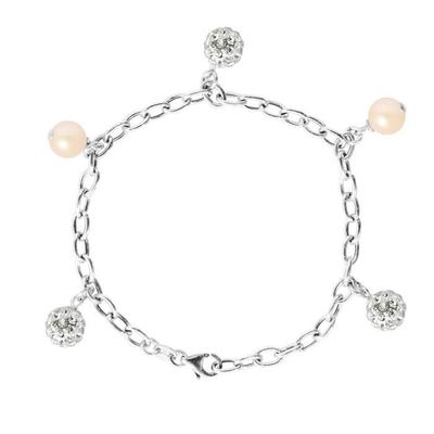 Armband - LOVA LOLA VAN DER KEEN - Süßwasserperlen - 925 Sterling Silber - Länge 18 cm - Damen